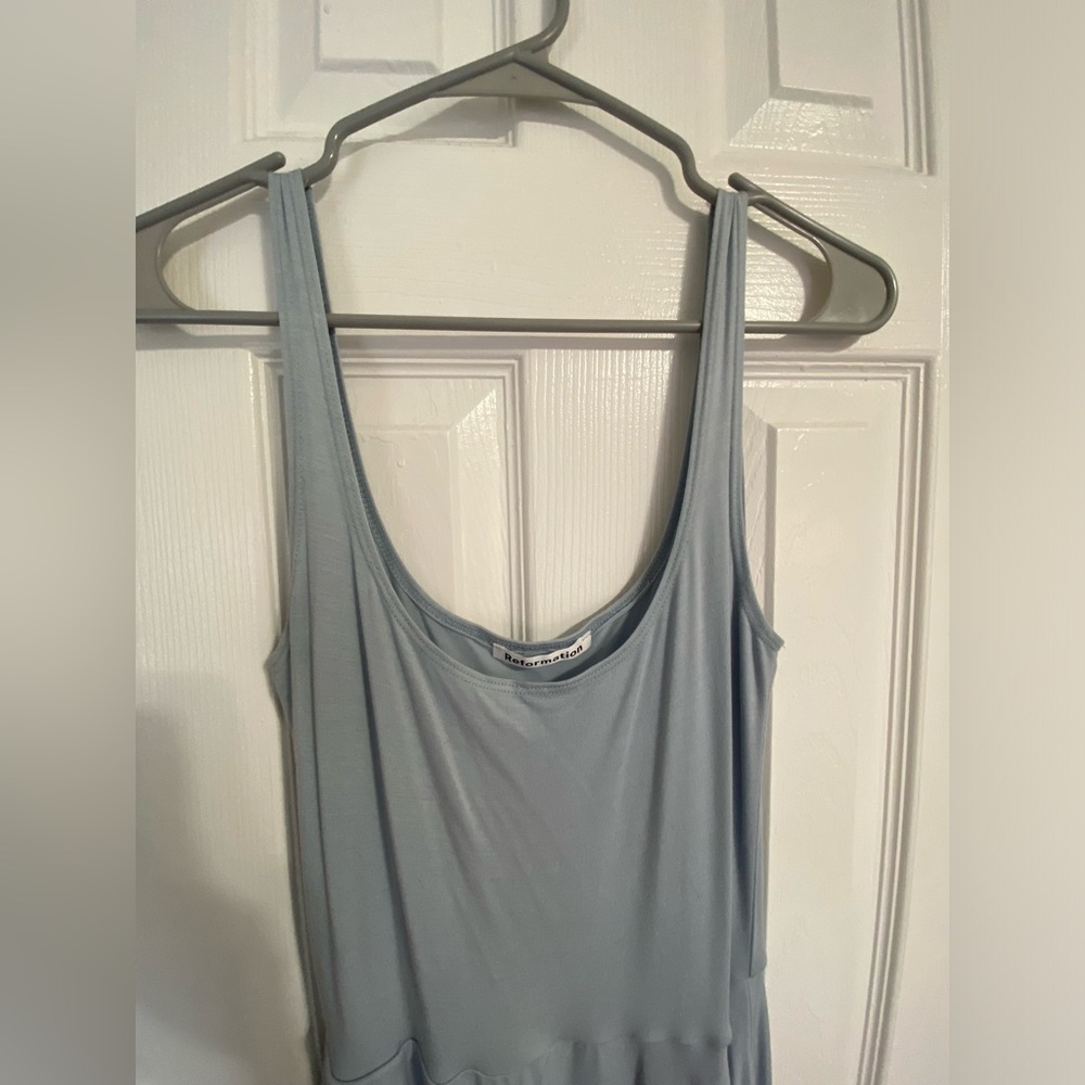 Reformation sky blue Rou knit dress